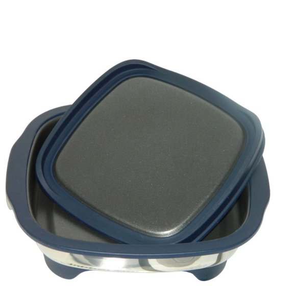 Tupperware MicroPro Grill for Microwave Pot Cooker Grill Blue Silver - Picture 4 of 14